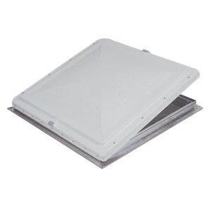 White Old Style 26" x 26" Roof Vent Lid