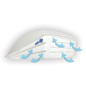 Polar White Aero-Flo Vent Cover