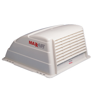 Shell White MaxxAir Vent Cover, w/Bracket