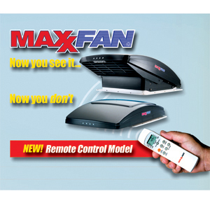 White Maxxfan Ventilator w/Remote