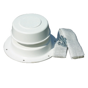 Polar White 115VAC Powered Vent Dome Fan Blade