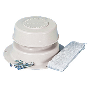 Colonial White Plastic 2-1/2" Plumbing Vent