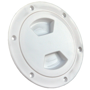 White 4" Access/Deck Plate