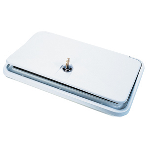 Polar White 6"x 11-1/16" Utility Hatch