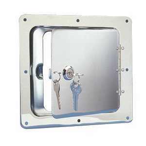 Chrome 7-1/2" x 8" Gas Fill Door