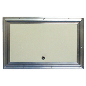 Col White Fiberglass 14"x 18" Baggage Door w/ Cam Lock