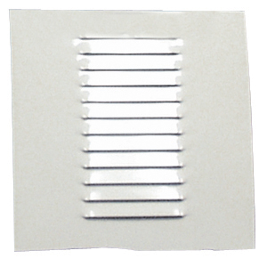 Colonial White 12" x 12" Louver Plate