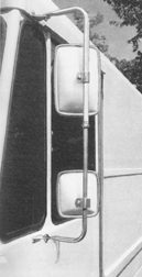 SS Rear Stud Convex 6-1/2"x 6" Mirror Head Only, 1/pk