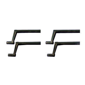 Black Plastic 1" Crank Handle, 4/pk