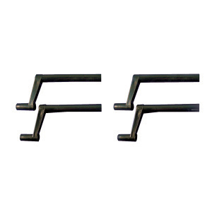 WCM Black 1-3/4" Plastic Crank Handle, 4/pk