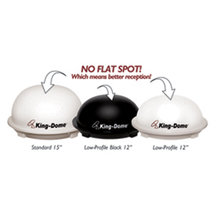 White Dual LNB Trac-King In-Motion Satellite