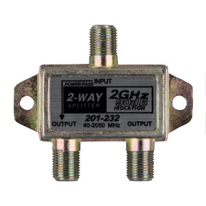 2-Way 2 GHZ HD/Satellite Line Splitter