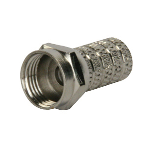 F59 Twist-On Coax End, 2/pk