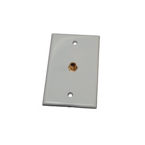 White Interior TV Wall Plate