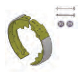 10" Brake Shoe & Lining Kit